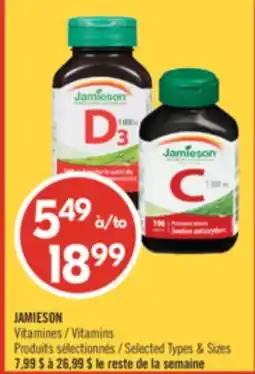 Pharmaprix JAMIESON Vitamins offer
