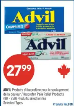 Pharmaprix ADVIL Ibuprofen Pain Relief Products (80-250) offer