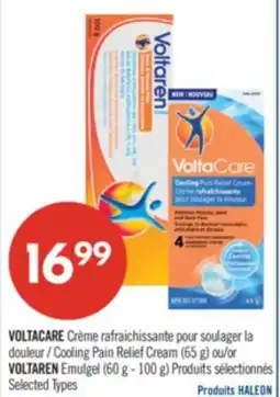 Pharmaprix VOLTACARE Cooling Pain Relief Cream (65 g) or VOLTAREN Emulgel (60 g - 100 g) offer