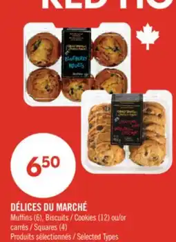 Pharmaprix DÉLICES DU MARCHÉ Muffins (6) Cookies (12) or Squares (4) offer