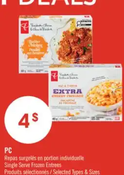 Pharmaprix PC Single Serve Frozen Entrees offer