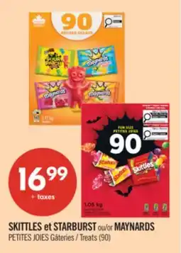 Pharmaprix SKITTLES and STARBURST or MAYNARDS Treats (90) offer