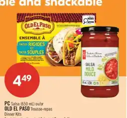 Pharmaprix PC Salsa (650 mL) or OLD EL PASO Dinner Kits offer