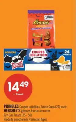 Pharmaprix PRINGLES Snack Cups (24), HERSHEY'S Fun Size Treats (35 - 50) offer