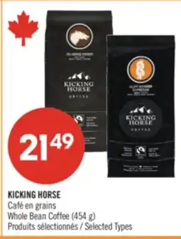 Pharmaprix KICKING HORSE Whole Bean Coffee offer