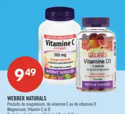 Pharmaprix WEBBER NATURALS Magnesium, Vitamin C or D offer
