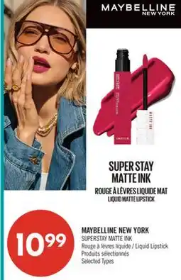 Pharmaprix MAYBELLINE NEW YORK SUPERSTAY MATTE INK Liquid Lipstick offer