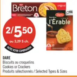 Pharmaprix DARE Cookies or Crackers offer