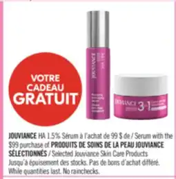 Pharmaprix Selected Jouviance Skin Care Products offer