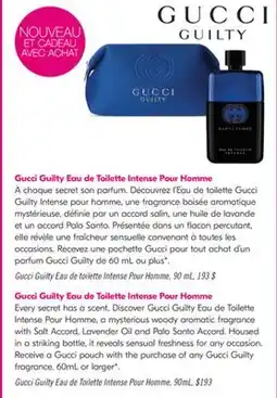 Pharmaprix Gucci Guilty Eau de Toilette Intense Pour Homme offer