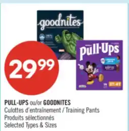 Pharmaprix PULL-UPS or GOODNITES Training Pants offer