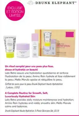 Pharmaprix Drunk Elephant Haute Hydration 3-Piece Skincare Set offer