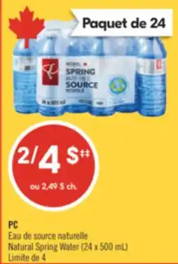 Pharmaprix PC Natural Spring Water offer