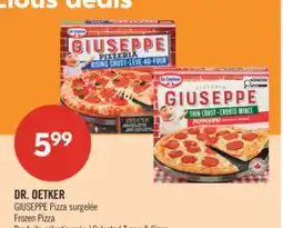 Pharmaprix DR. OETKER GIUSEPPE Frozen Pizza offer