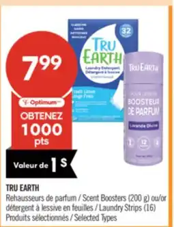 Pharmaprix TRU EARTH Scent Boosters (200 g) or Laundry Strips (16) offer
