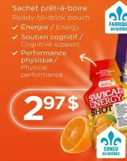 Accès pharma SWICAL ENERGY Ready-to-drink pouch offer
