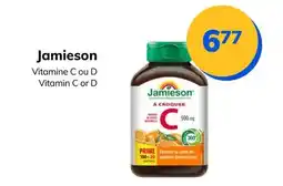 Accès pharma Jamieson Vitamin C or D offer