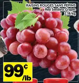Supermarché PA RAISINS ROUGES SANS PÉPINS | Red Seedless Grapes offer