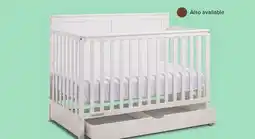 Leon's Delta Children Saint 6-in-1 Convertible Crib with Under Bed Storage Drawer - Bianca White offer