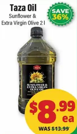 Iqbal Foods Taza Oil Sunflower & Extra Virgin Olive offer