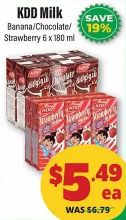 Iqbal Foods Kdd milk banana/chocolate/strawberry offer
