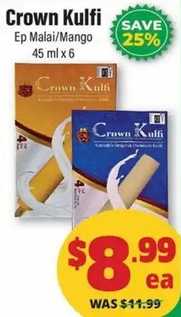 Iqbal Foods Crown Kulfi Ep Malai/Mango offer