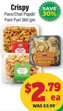 Iqbal Foods Crispy Para/Chat Papdi/Pani Puri offer