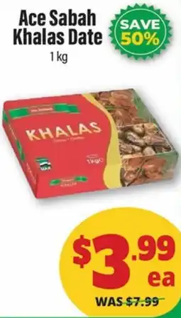 Iqbal Foods Ace Sabah Khalas Date offer