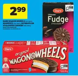 Real Canadian Superstore Dare Wagon Wheels, Whippets, Ultimate or Viva Puffs Cookies offer