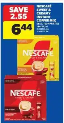 Real Canadian Superstore Nescafé Sweet & Creamy Instant Coffee Mix offer