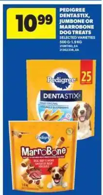 Real Canadian Superstore Pedigree Dentastix, Jumbone or Marrobone Dog Treats offer
