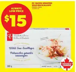 Real Canadian Superstore PC Bacon-Wrapped Wild Sea Scallops offer