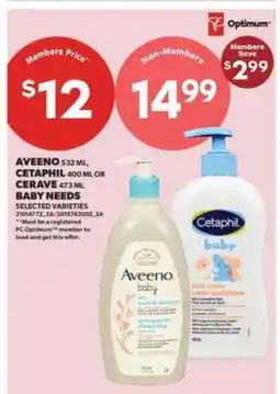 Real Canadian Superstore Aveeno/Cetaphil/Cerave Baby Needs offer
