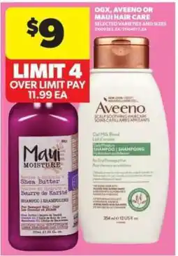 Real Canadian Superstore OGX, Aveeno or Maui Hair Care offer