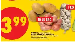 No Frills Garlic or Red or Yellow Potatoes offer