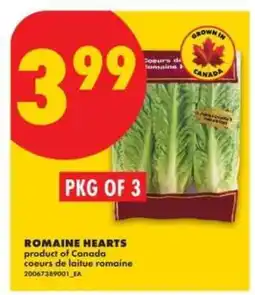 No Frills ROMAINE HEARTS offer
