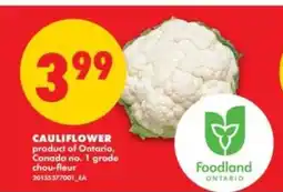 No Frills CAULIFLOWER offer