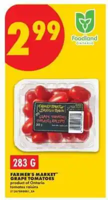 No Frills FARMER'S MARKET GRAPE TOMATOES offer