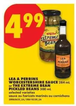 No Frills LEA & PERRINS WORCESTERSHIRE SAUCE or THE EXTREME BEAN PICKLED BEANS offer