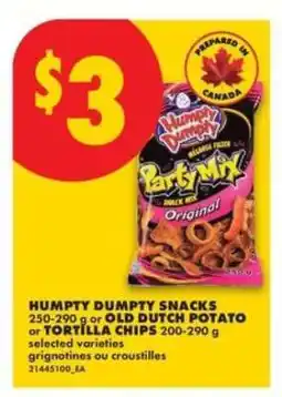No Frills Humpty Dumpty Snacks offer