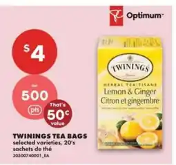 No Frills Twinings Tea Bags offer