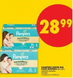No Frills Pampers Super Big Pack Diapers offer
