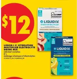 No Frills Liquid I.V. Hydration Multiplier electrolyte drink mix offer