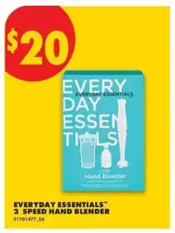 No Frills EVERYDAY ESSENTIALS 2 SPEED HAND BLENDER offer