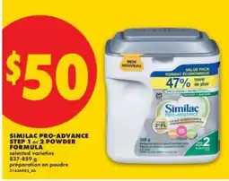 No Frills Similac Pro-Advance Step 1 or 2 Powder Formula offer