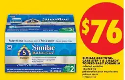 No Frills Similac 360 Total Care Step 1 & 2 Ready to Feed Baby Formula offer