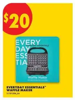 No Frills EVERYDAY ESSENTIALS WAFFLE MAKER offer