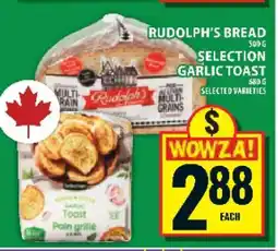 Food Basics Rudolph's Bread & Selection Garlic Toast offer
