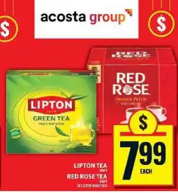 Food Basics Lipton Tea / Red Rose Tea offer