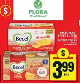Food Basics BECEL PLANT-BASED BUTTER STICKS offer